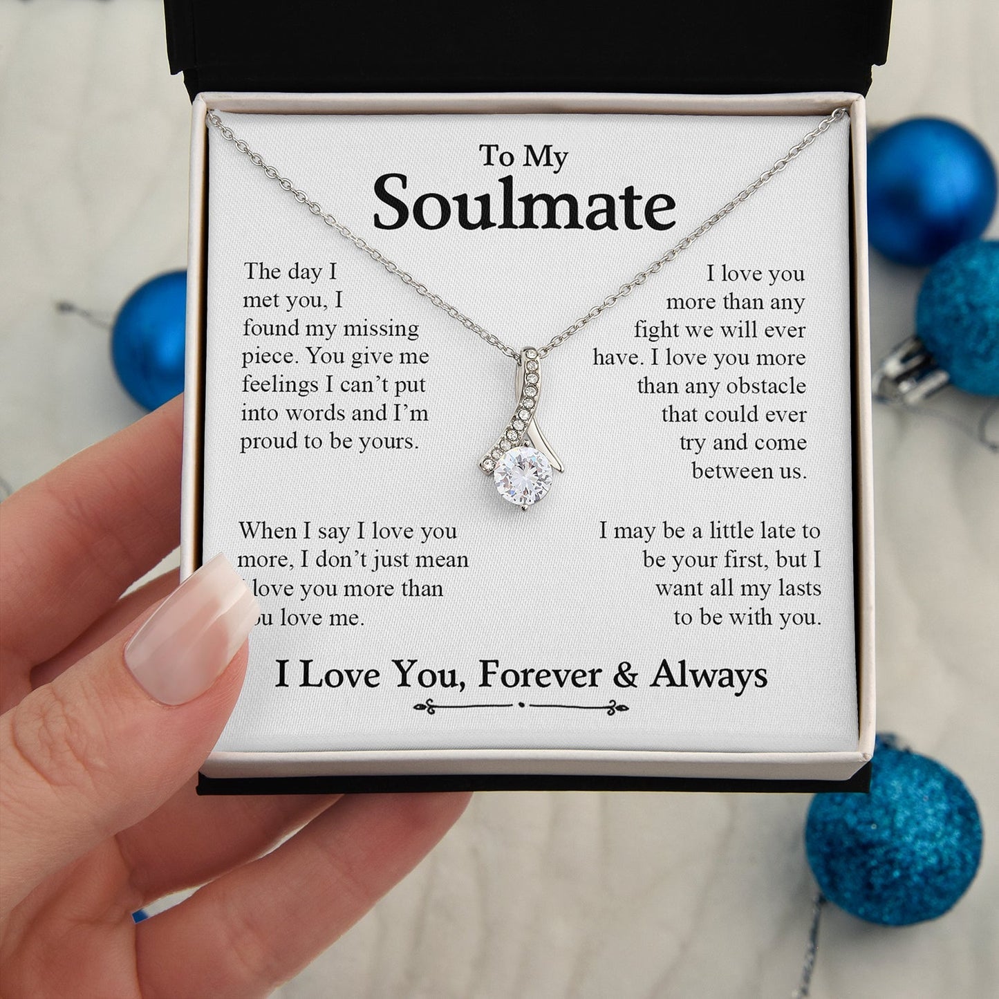 To My Soulmate | Proud to be yours | Alluring Beauty necklace