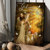 Amazing forest God is with you every step of the way - Matte Canvas