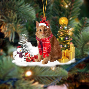 Godmerch- Ornament- American Bobtail Cat Christmas Ornament Dog Ornament, Car Ornament, Christmas Ornament