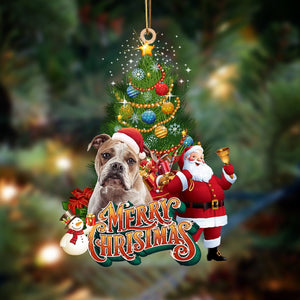 Ornament- American Bulldog-Christmas Tree&Dog Hanging Ornament, Happy Christmas Ornament, Car Ornament