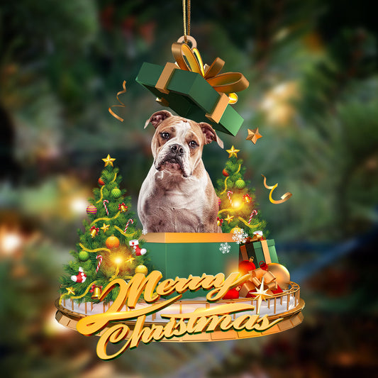 Ornament- American Bulldog-Christmas Gifts&dogs Hanging Ornament, Happy Christmas Ornament, Car Ornament