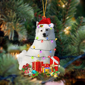 Ornament- American Eskimo-Dog Be Christmas Tree Hanging Ornament, Happy Christmas Ornament, Car Ornament