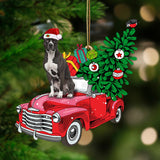 Ornament- American Pitbull Terrier 1-Pine Truck Hanging Ornament, Happy Christmas Ornament, Car Ornament
