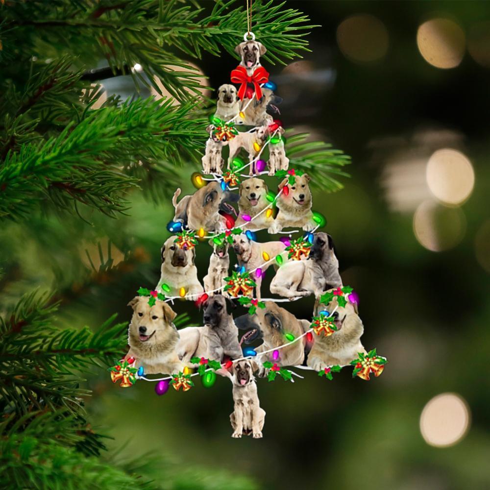 Anatolian Shepherd-Christmas Tree Lights-Two Sided Ornament