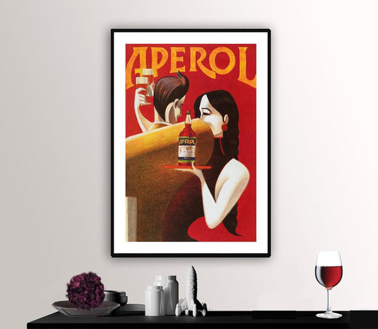 Aperol Liqueur Vintage Food&Drink Canvas And Poster, Canvas Prints, Wall Decor Visual Art