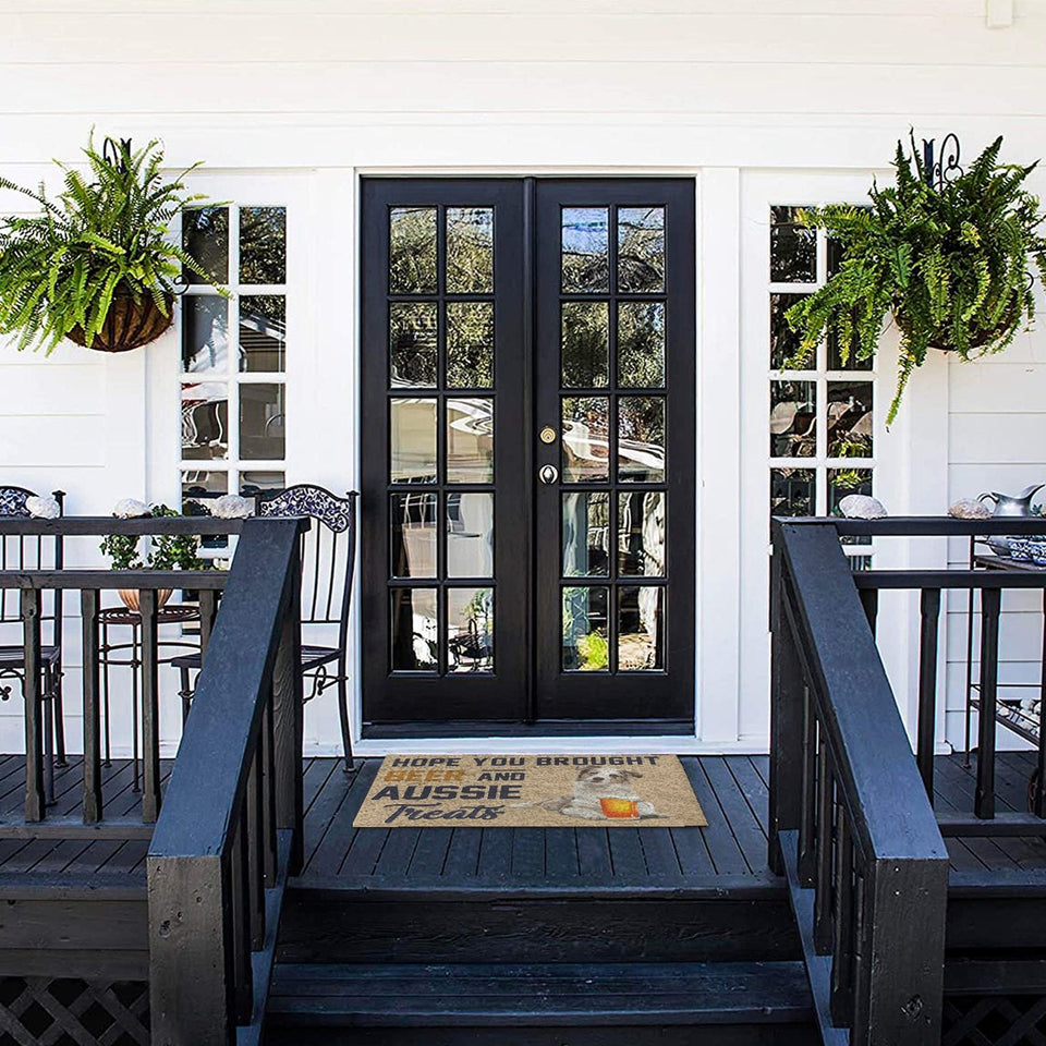 Australian Shepherd Beer Doormat