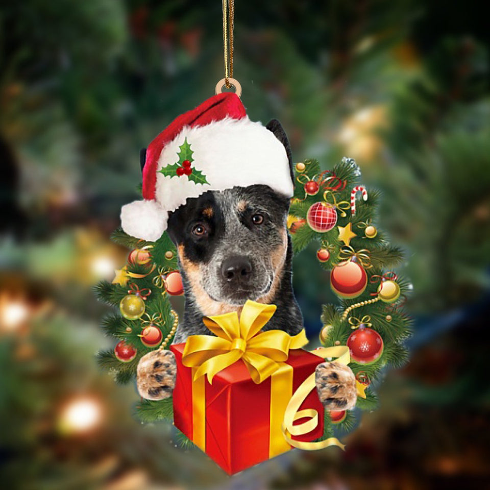 Australian Cattle-Dogs Give Gifts Hanging Ornament