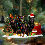 Ornament- Australian Kelpie-Christmas Dog Friends Hanging Ornament, Happy Christmas Ornament, Car Ornament