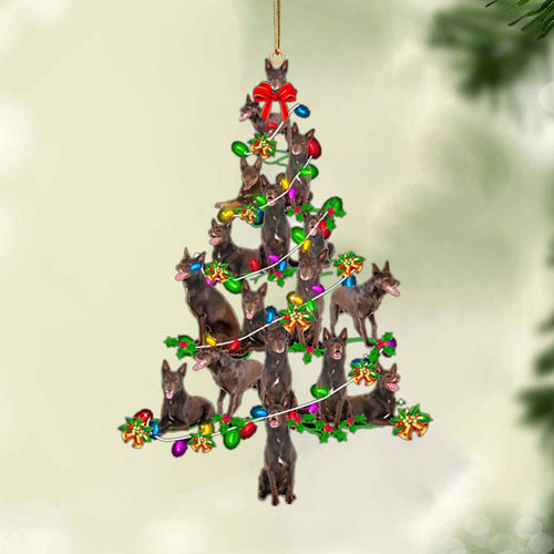 Ornament- Australian Kelpie 1-Christmas Tree Lights-Two Sided Ornament, Christmas Ornament, Car Ornament