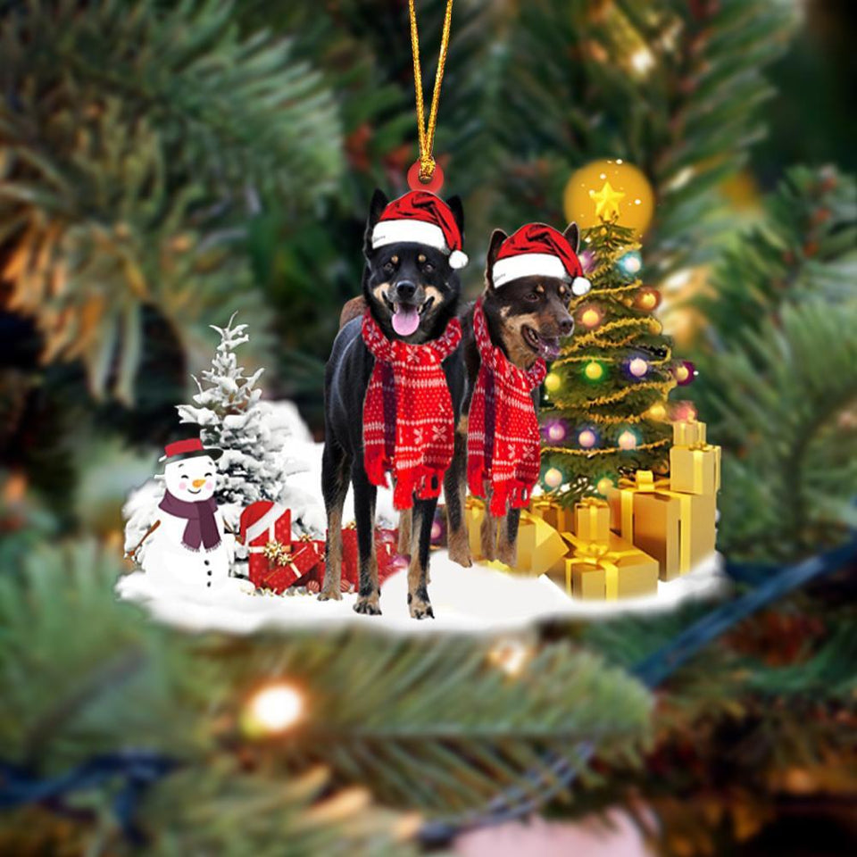 Godmerch- Ornament- Australian Kelpie Christmas Ornament Dog Ornament, Car Ornament, Christmas Ornament