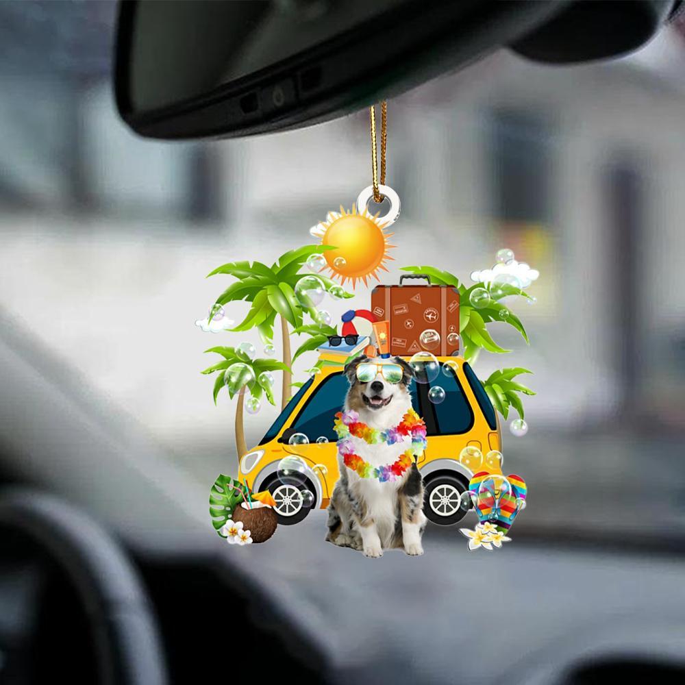 Australian Shepherd-Nice Summer-Two Sided Ornament