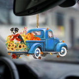 Australian Shepherd 2-Little Pumpkin-Two Sided Ornament