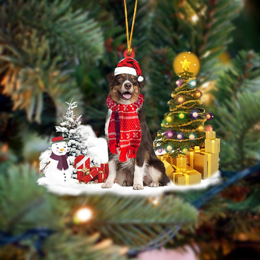 Australian Shepherd Christmas Ornament Christmas Tree Hanging Acrylic Ornament Gift