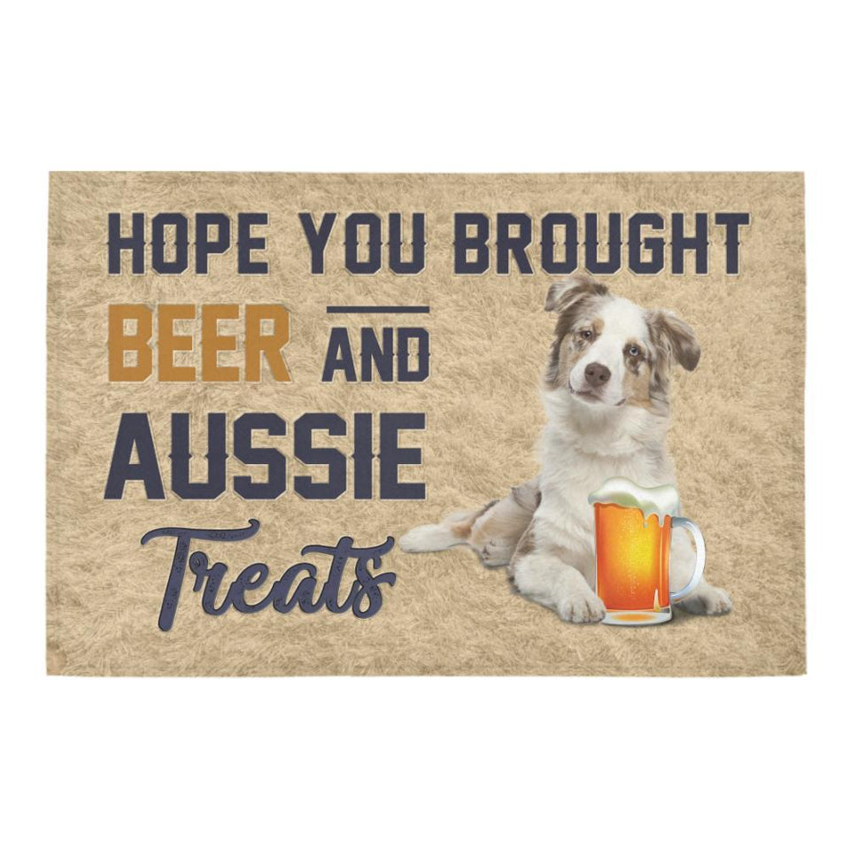 Australian Shepherd Beer Doormat