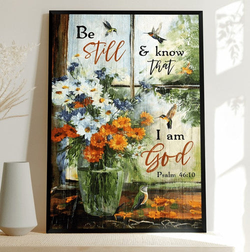 Be still and know that I am God - Matte Canvas