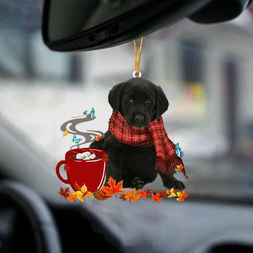 Black Goldador 1-Fall Chocolate-Two Sided Ornament