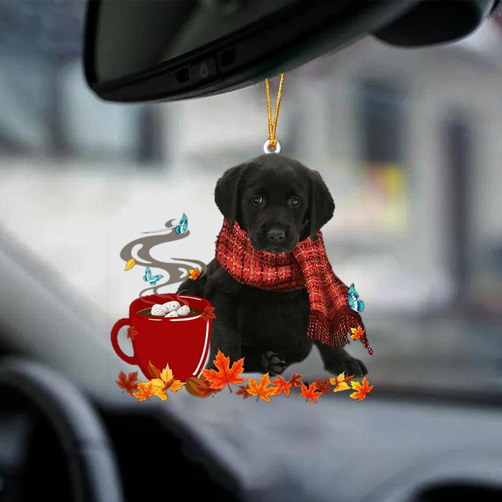 Black Goldador 1-Fall Chocolate-Two Sided Ornament