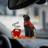 Black Labrador-Fall Chocolate-Two Sided Ornament