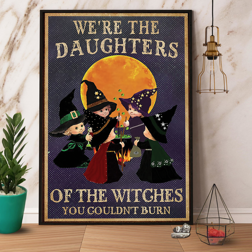 Baby Witch The Daughters Of Witches Halloween Canvas And Poster, Wall Decor Visual Art, Halloween Gift, Happy Halloween