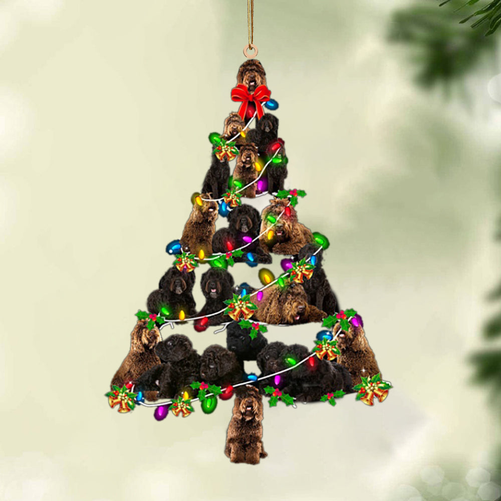Godmerch- Ornament- Barbet-Christmas Tree Lights-Two Sided Ornament, Happy Christmas Ornament, Car Ornament