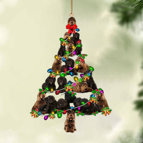 Godmerch- Ornament- Barbet-Christmas Tree Lights-Two Sided Ornament, Happy Christmas Ornament, Car Ornament
