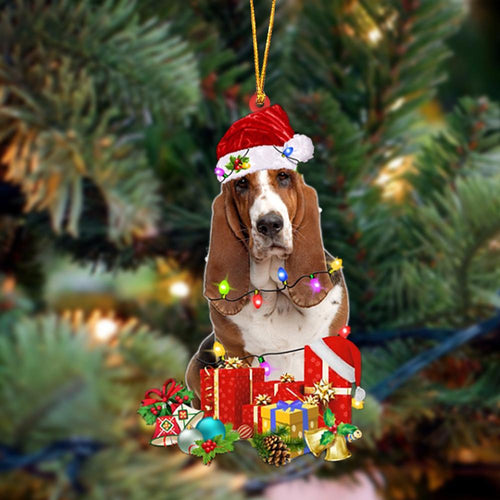 Ornament- Basset Hound-Dog Be Christmas Tree Hanging Ornament, Happy Christmas Ornament, Car Ornament
