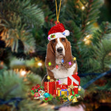 Ornament- Basset Hound-Dog Be Christmas Tree Hanging Ornament, Happy Christmas Ornament, Car Ornament