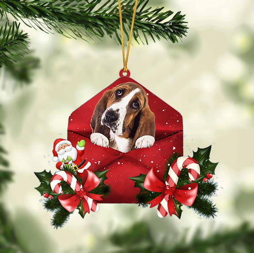 Basset Hound Christmas Letter Ornament Dog Christmas Decoration