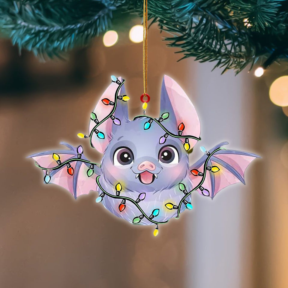 Bat Christmas Light Hanging Ornament Christmas Tree Ornament Godmerch