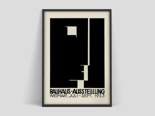 Bauhaus Art Exhibition Canvas And Poster, Canvas Painting, Wall Decor Visual Art