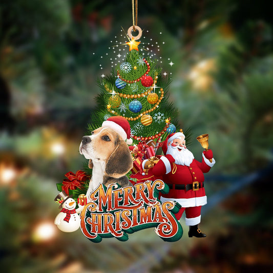 Godmerch- Ornament- Beagle-Christmas Tree&Dog Hanging Ornament, Happy Christmas Ornament, Car Ornament