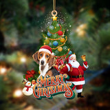 Godmerch- Ornament- Beagle 3-Christmas Tree&Dog Hanging Ornament, Happy Christmas Ornament, Car Ornament