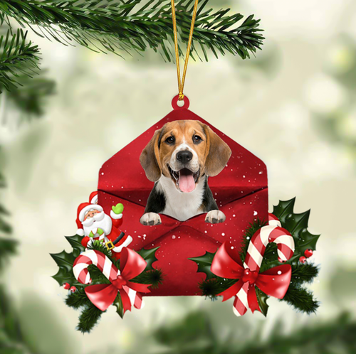 Beagle Dog Christmas Letter Ornament Dog Christmas Decoration