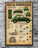 Beetle Knowledge Canvas And Poster, Wall Decor Visual Art
