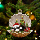 Ornament- Bernese Mountain-Sleeping Pearl in Christmas Two Sided Ornament, Christmas Ornament, Car Ornament