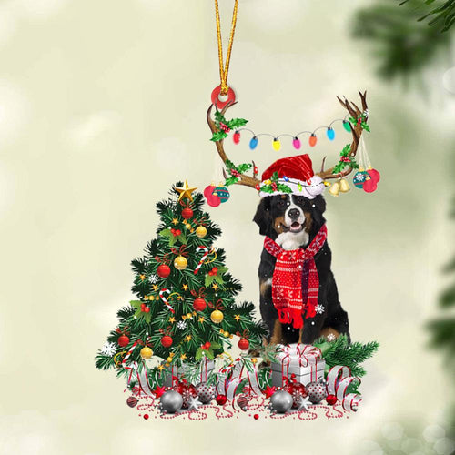 Ornament- Bernese Mountain Dog 1-Christmas Tree Gift Hanging Ornament, Happy Christmas Ornament, Car Ornament