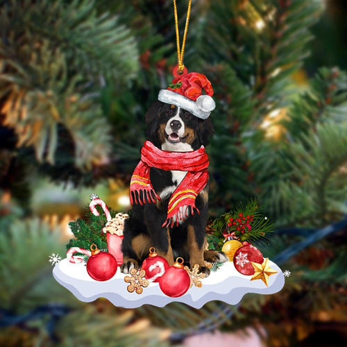 Ornament- Bernese Mountain Dog 2-Better Christmas Hanging Ornament, Happy Christmas Ornament, Car Ornament
