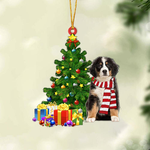 Ornament- Bernese Mountain Dog-Christmas Star Hanging Ornament, Happy Christmas Ornament, Car Ornament