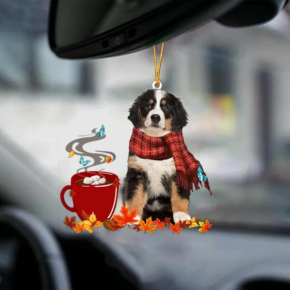 Bernese Mountain Dog-Fall Chocolate-Two Sided Ornament