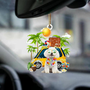 Bichon Frise-Nice Summer-Two Sided Ornament
