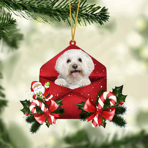 Bichon Christmas Letter Ornament Dog Christmas Decoration