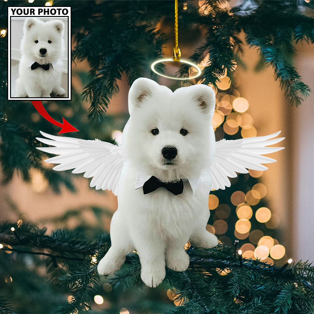 Personalized Gift For Pet Lovers Pet Angel Custom Image Ornament