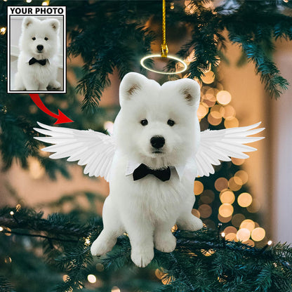 Personalized Gift For Pet Lovers Pet Angel Custom Image Ornament