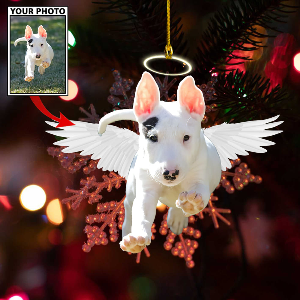 Personalized Gift For Pet Lovers Pet Angel Custom Image Ornament