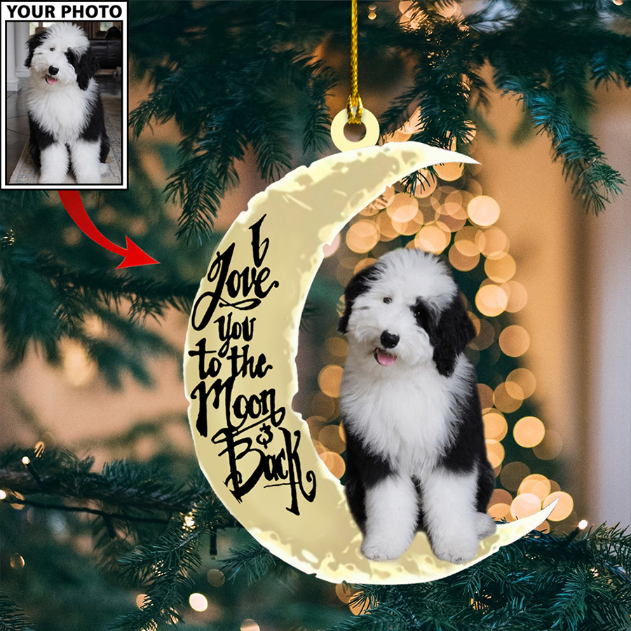 Personalized Gift For Pet Lovers Pet Sitting In The Moon Ornament