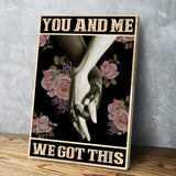 Black LGBT Wall Art, We Got This Canvas Poster, Interracial Couple Wall Art, LGBT Canvas And Poster, Wall Decor Visual Art