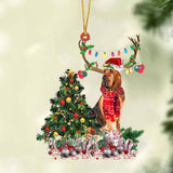 Godmerch- Ornament- Bloodhound-Christmas Tree Gift Hanging Ornament, Happy Christmas Ornament, Car Ornament