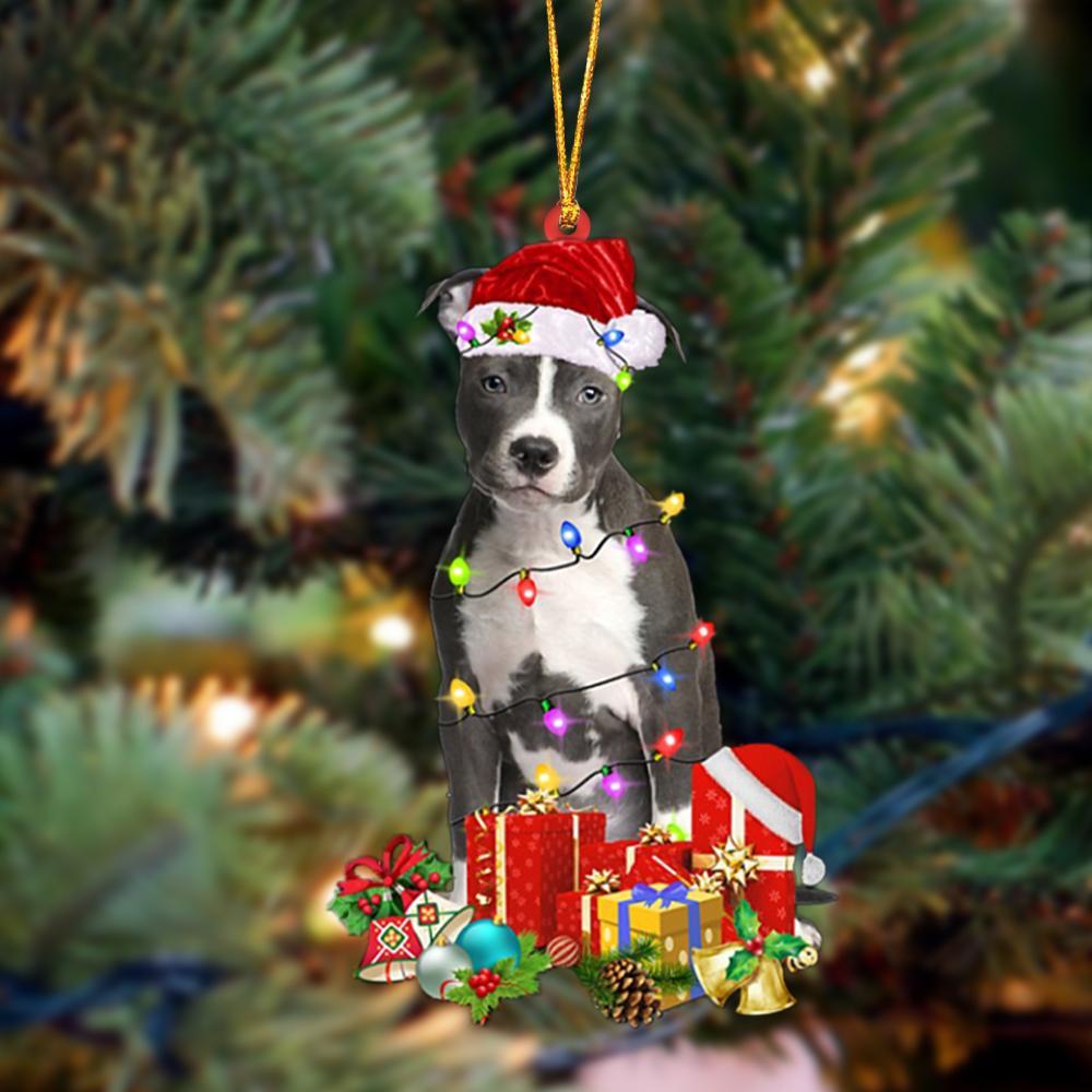Blue Nose Pitbull-Dog Be Christmas Tree Hanging Ornament
