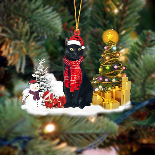 Bombay Cat Christmas Ornament Christmas Tree Hanging Acrylic Ornament Gift