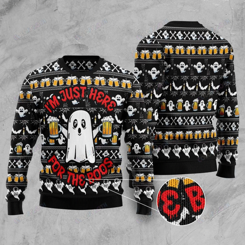 Boo Beer Ugly Christmas Sweater 